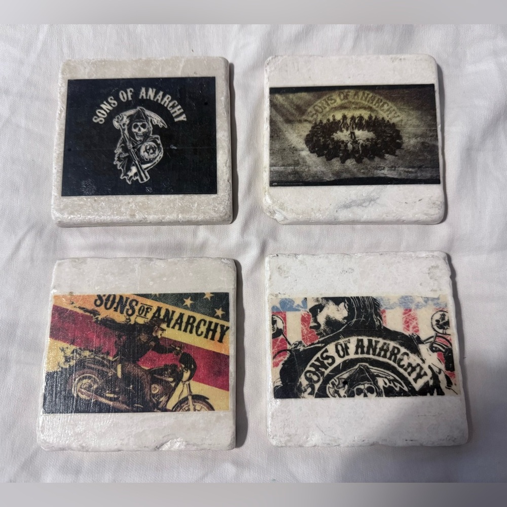 ✨Sons of Anarchy Ceramic Antique Coasters✨